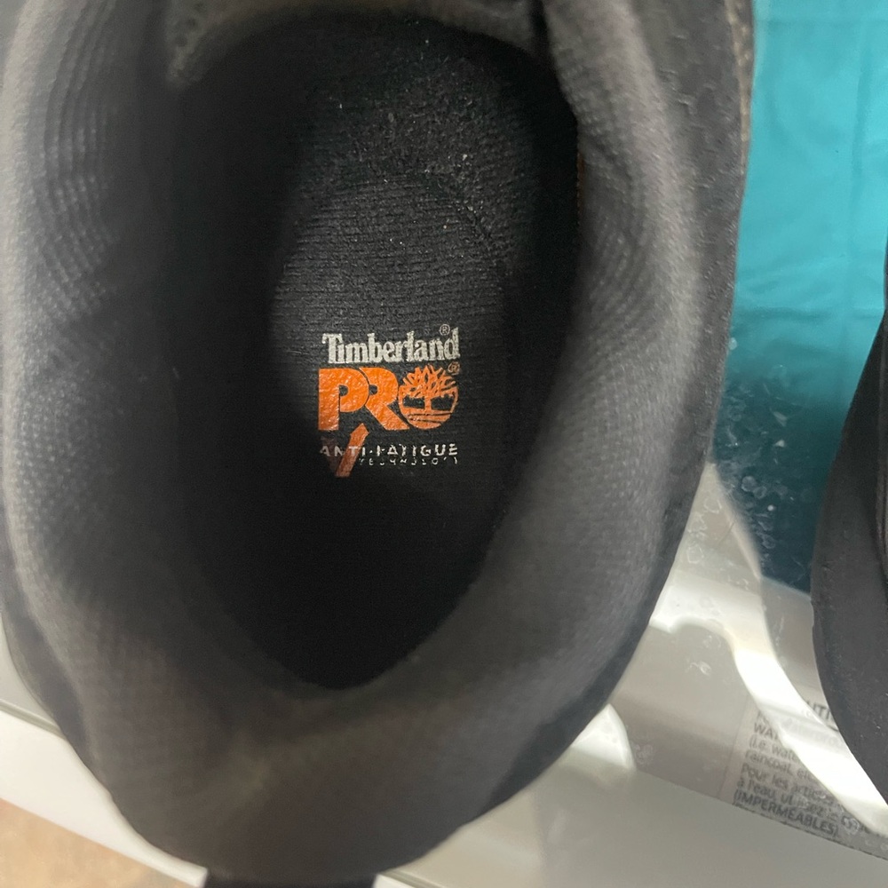 TimberlandPRO Black Safety Sneakers Green Tongue Tag Composite Toe ASTM-F2413-18 - Picture 6 of 12